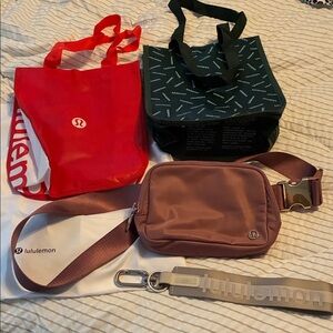 lululemon athletica Crossbody Bag in Brown and Pink